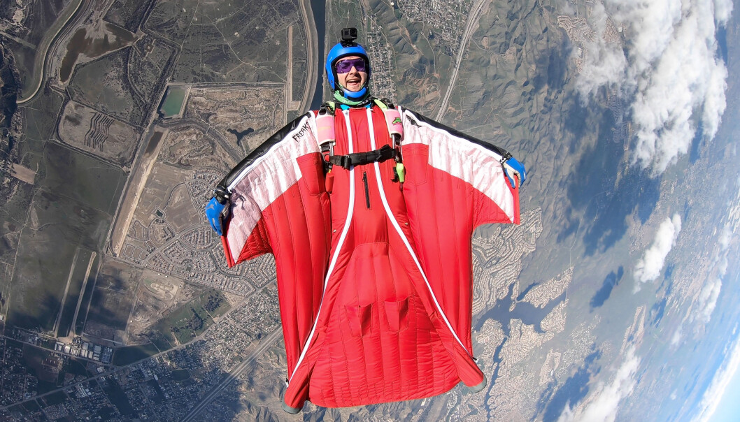Andreas i wingsuit Andreas i wingsuit