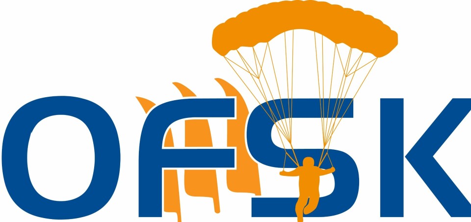 Den forrige logoen til Oslo Fallskjermklubb