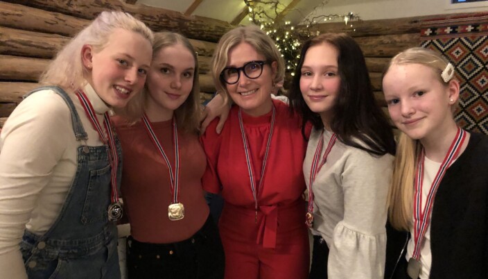 Voss Kroppsfykarlag vant både gull og sølv i både open og rekruttklasse på NM i kroppsflyging. Her representert ved VossVind Junior Voss Kroppsfykarlag vant både gull og sølv i både open og rekruttklasse på NM i kroppsflyging. Her representert ved VossVind Junior