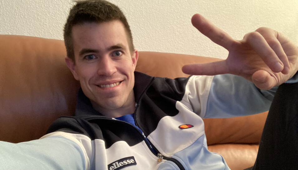 Selfie fra da jeg var midt i Covid-19 forløpet.