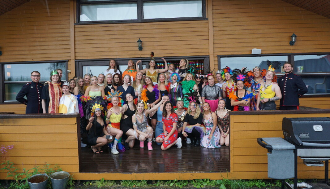 Flying Chicks 2021. Bildet er fra banketten på lørdagen, med tema: karneval Flying Chicks 2021. Bildet er fra banketten på lørdagen, med tema: karneval