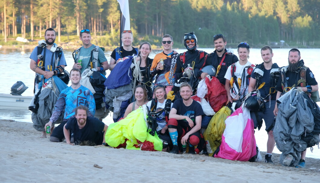 Oslo fallskjermklubb etter innhopp på Osenstranda