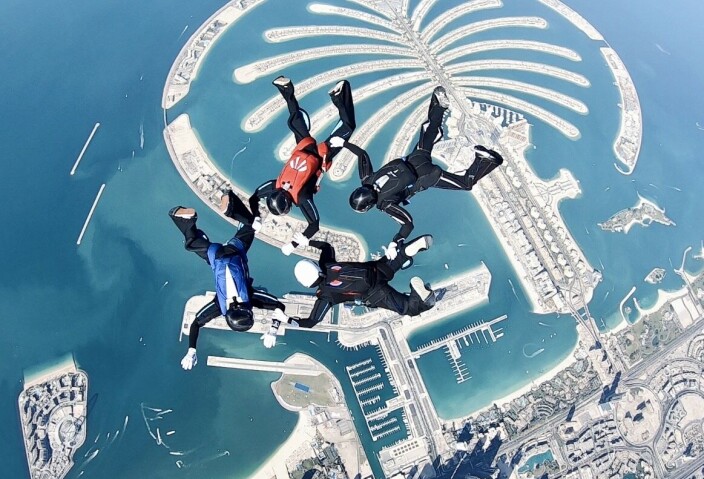 Agera over palmen i Dubai Agera over palmen i Dubai