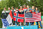 Stormaktene Frankrike og USA på andre-, og tredjeplass, fordi Norge hadde verdens beste lag i 2021.