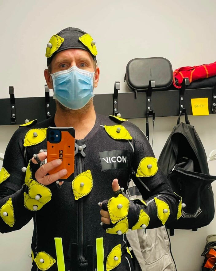Seth har 20 års erfaring med Motion Capture, noe som trolig er skandinavisk rekord Seth har 20 års erfaring med Motion Capture, noe som trolig er skandinavisk rekord