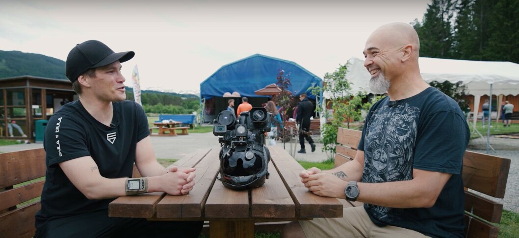 Andreas Roksvåg og Juan Mayer på Bømoen i sommer. Andreas Roksvåg og Juan Mayer på Bømoen i sommer.