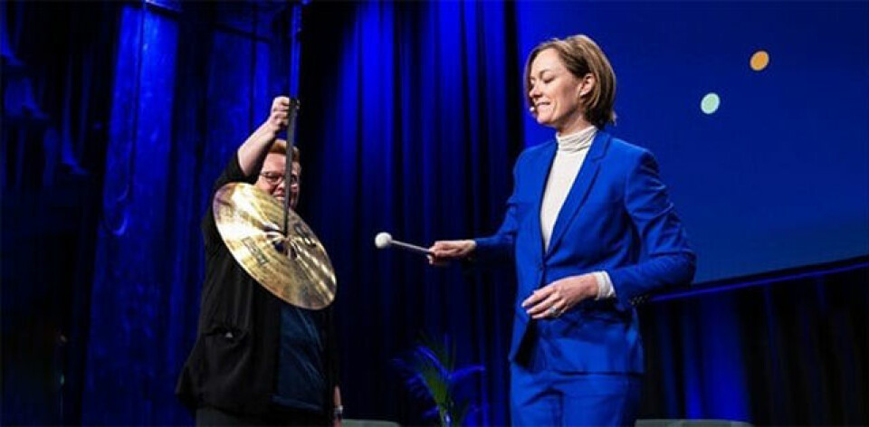Kultur- og likestillingsminister Anette Trettebergstuen erklærte tilskudd.no for åpnet under Frivillighetens dag den 5. desember.